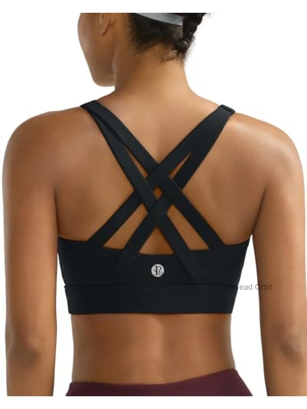 High Impact Sports Bra with Sewn in Pads, Racerback, Wire Free, Nylon Blend
